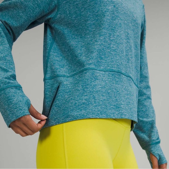 Lululemon Ready to Rulu Pullover Heathered Capture Blue Sz 6 - Picture 7 of 8